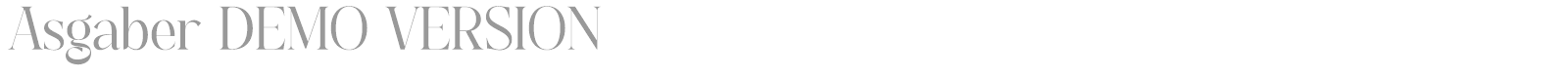 Asgaber font preview